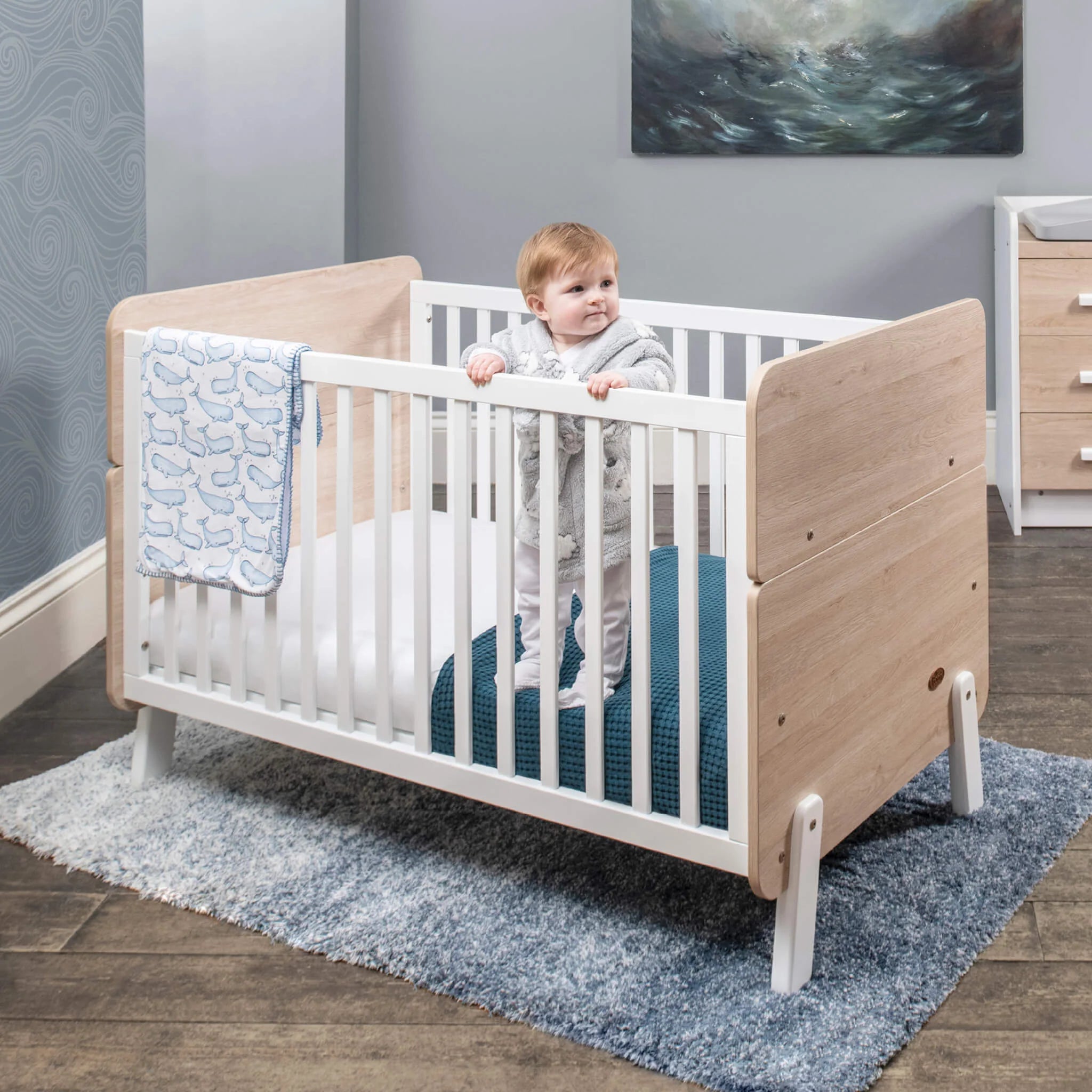 Boori Natty — 3-in-1-Kinderbett mit der Funktion eines Kleinkinderbettes (von Geburt bis 5 Jahre)