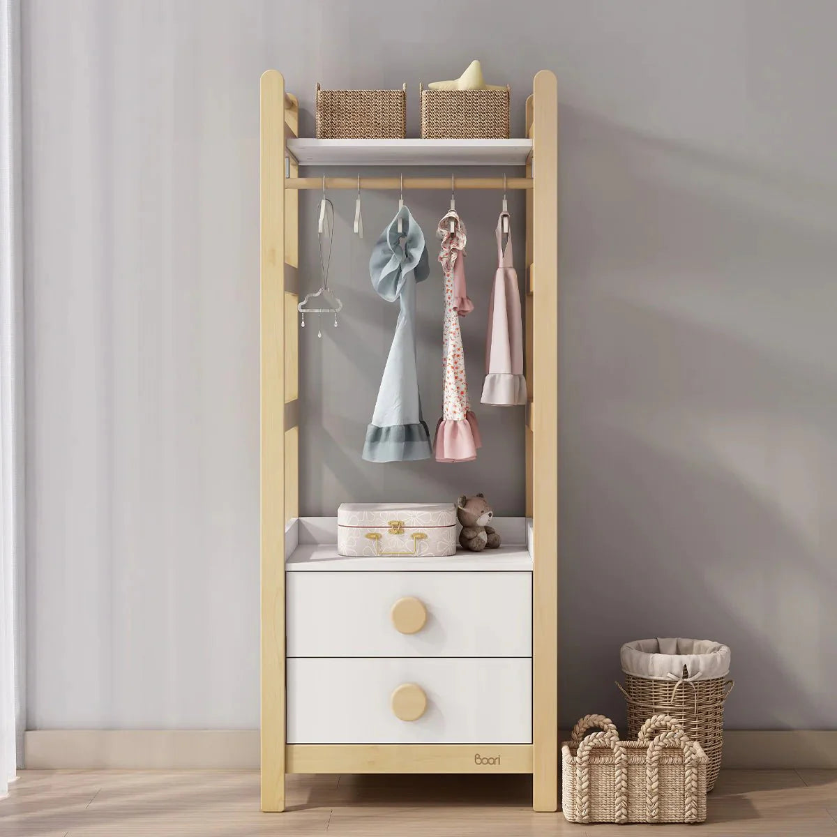 Boori Tidy Multifunktionsregal und Kleiderschrank 2-in-1