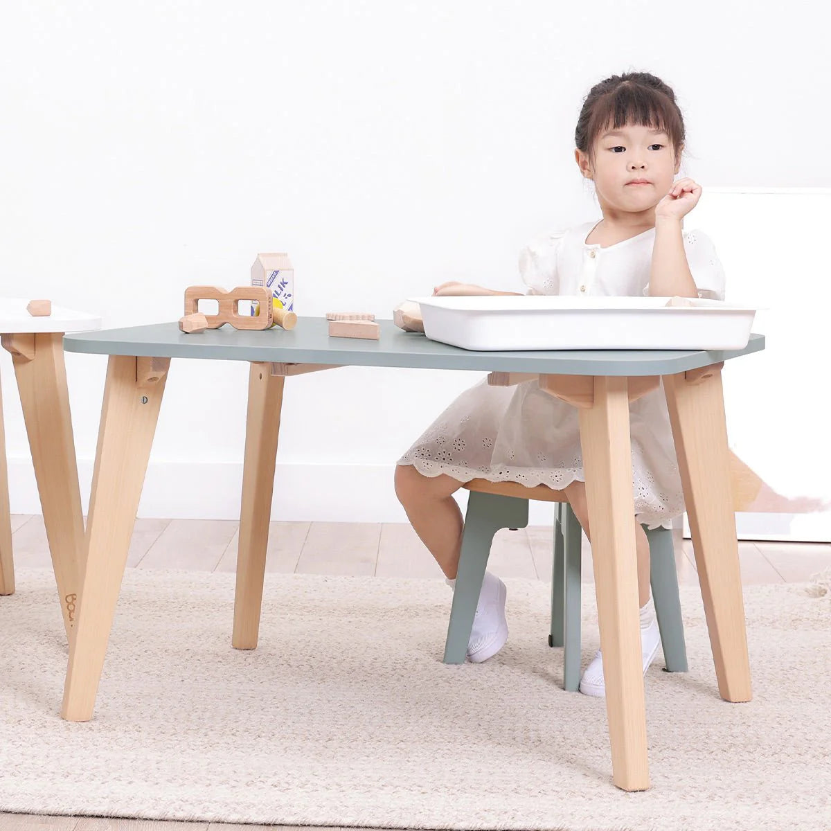 Boori Tidy Kindertisch mit Schublade im Montessori-Stil