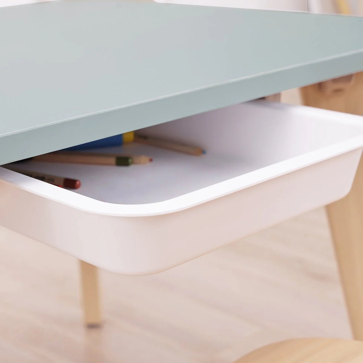 Boori Tidy Kindertisch mit Schublade im Montessori-Stil