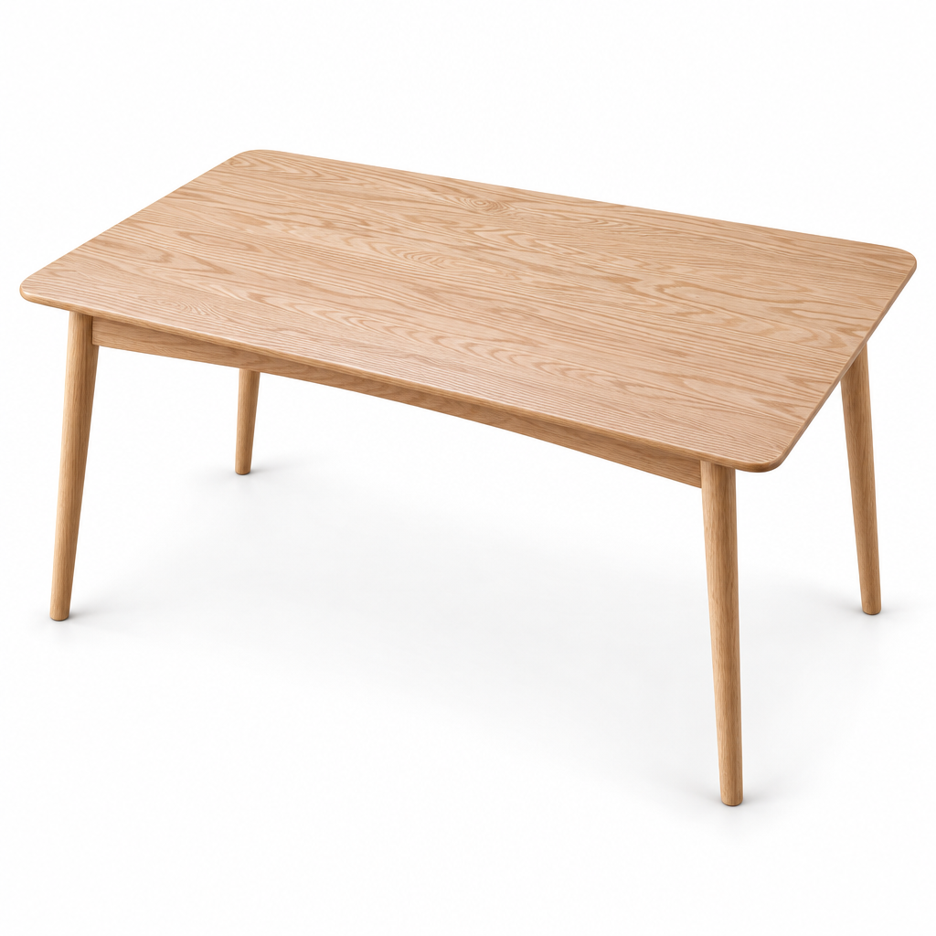 Esstisch Amber Eiche – Massivholz, Honigeiche, 140 × 80 cm