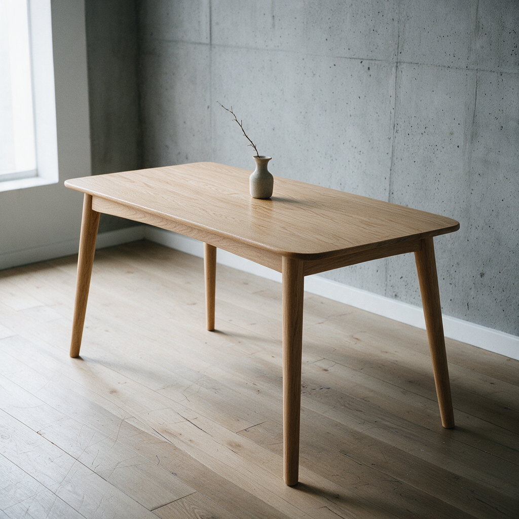 Esstisch Amber Eiche – Massivholz, Honigeiche, 140 × 80 cm