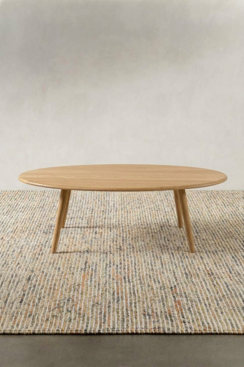 Ovale Couchtisch Ovalis aus Eiche