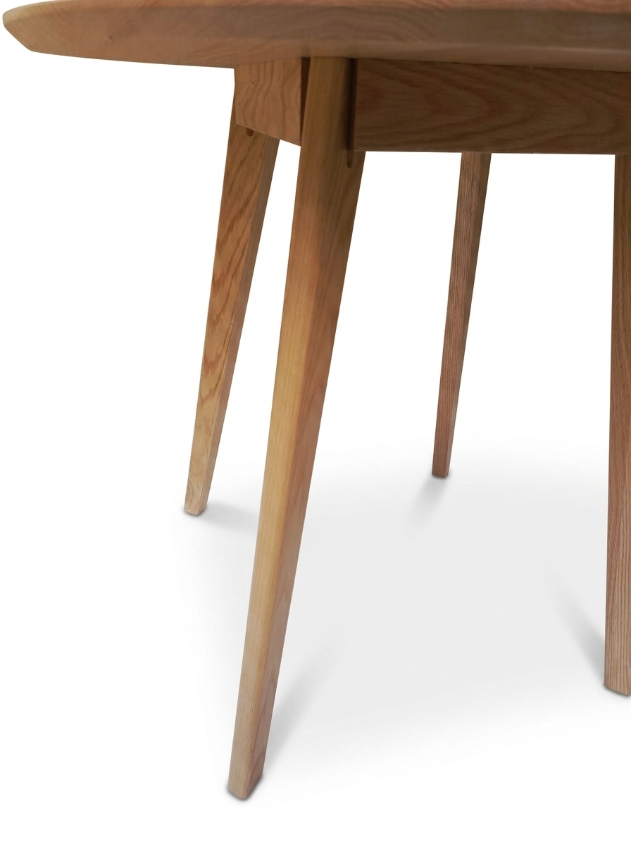 Kleiner Runder Esstisch 80 cm Eiche Massiv | Skandinavisch