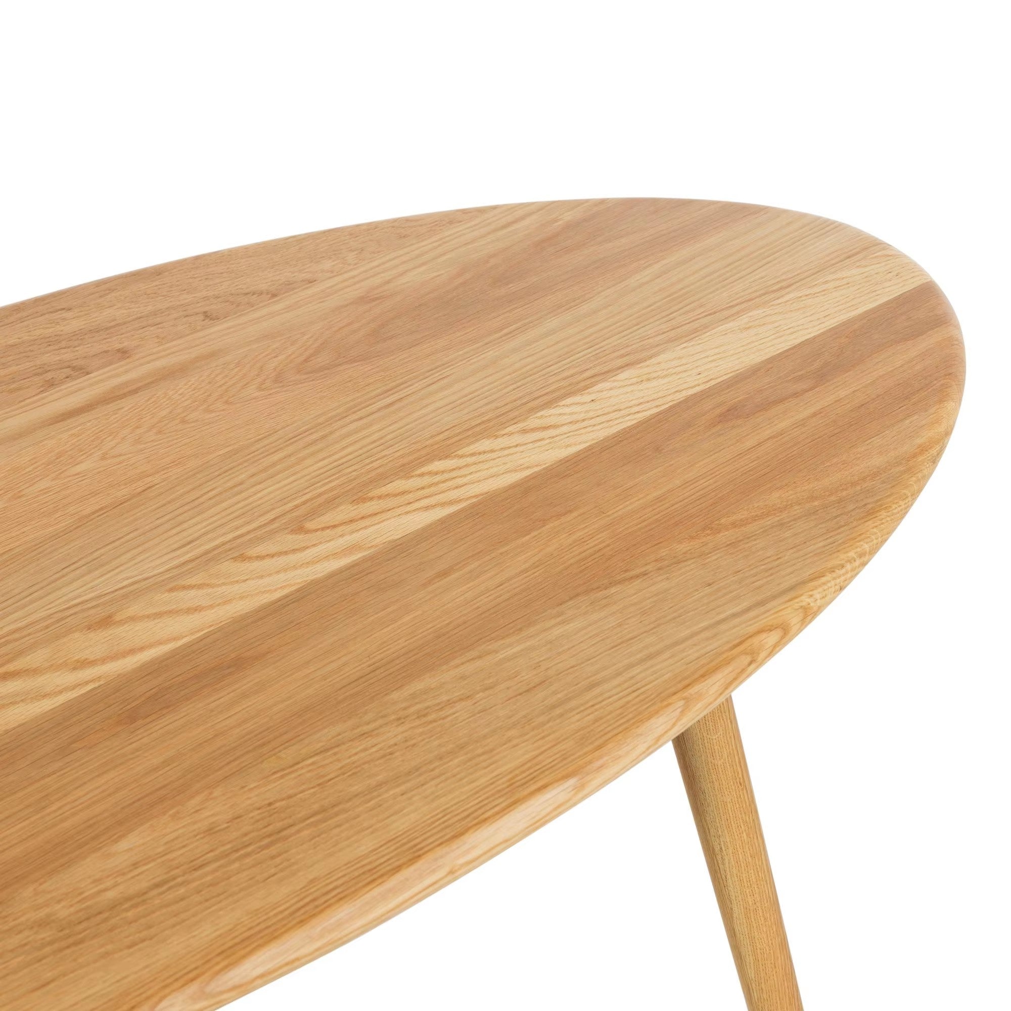 Ovale Couchtisch Ovalis aus Eiche
