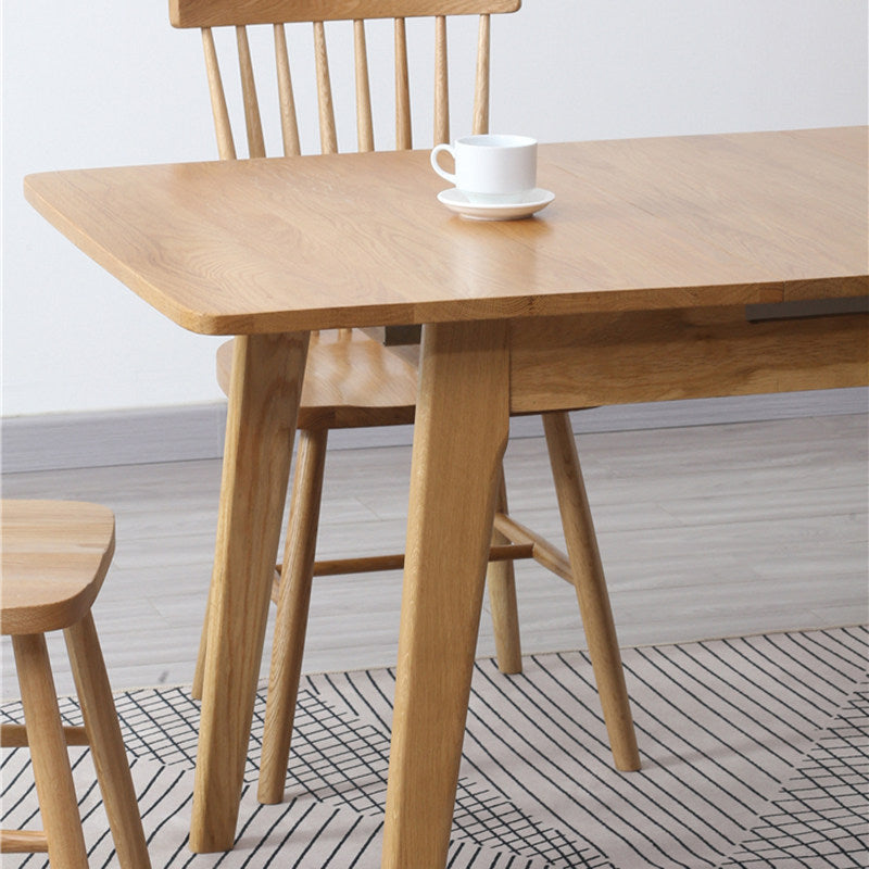 Kleiner ausziehbarer Tisch 110–140 cm, massive Eiche | Kleines Esszimmer, skandinavischer Stil