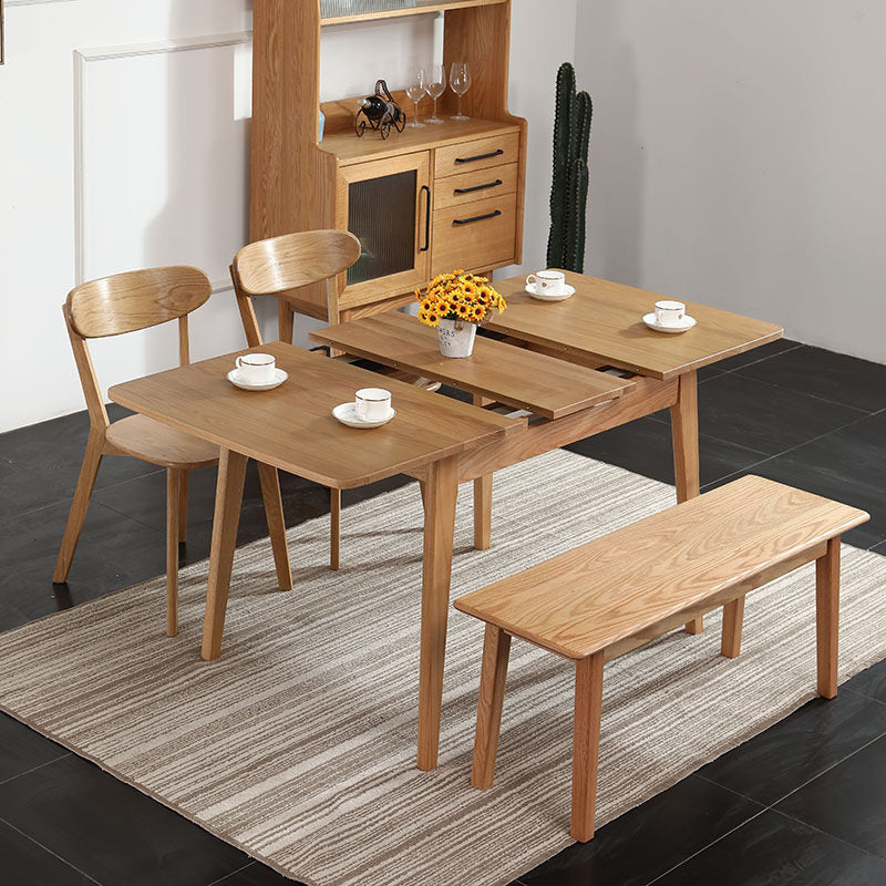 Kleiner ausziehbarer Tisch 110–140 cm, massive Eiche | Kleines Esszimmer, skandinavischer Stil