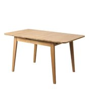 Kleiner ausziehbarer Tisch 110–140 cm, massive Eiche | Kleines Esszimmer, skandinavischer Stil