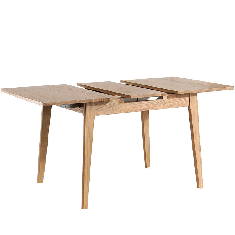 Kleiner ausziehbarer Tisch 110–140 cm, massive Eiche | Kleines Esszimmer, skandinavischer Stil