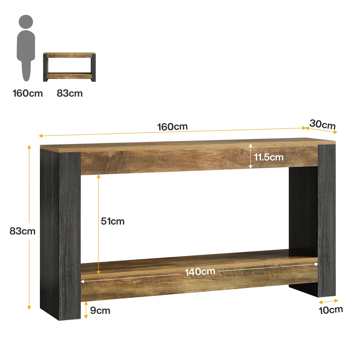 Konsole 160 cm im Landhausstil