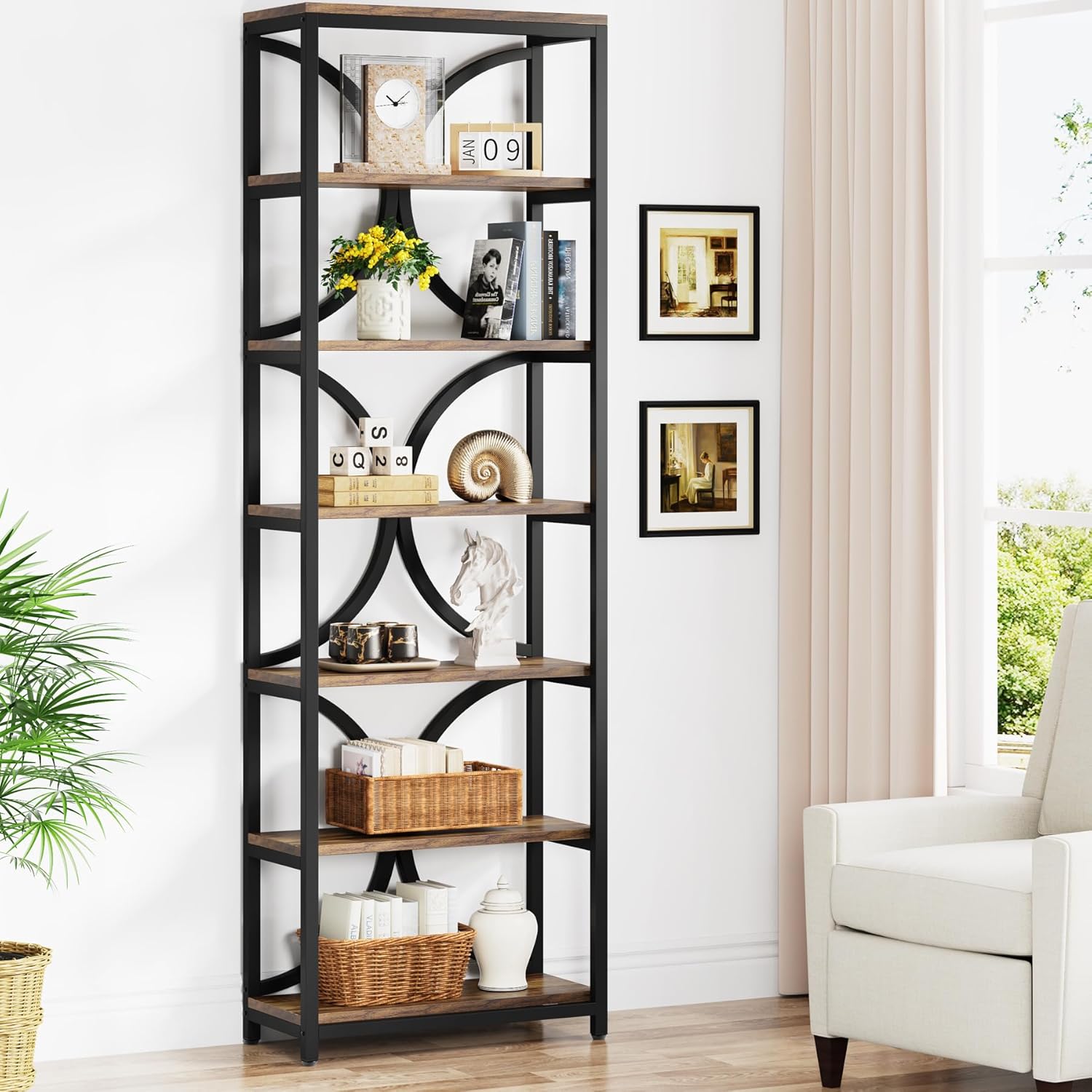 Bücherregal Industrial-Stil 200 cm