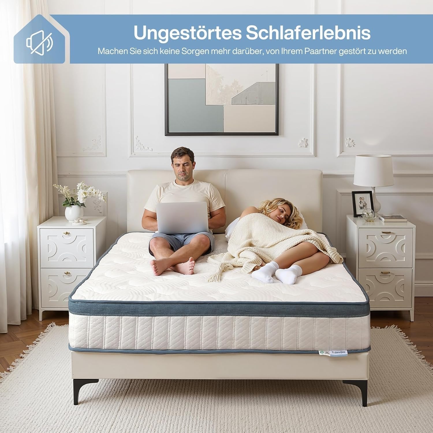 Orthopädische 7-Zonen-Matratze mit Memoryschaum