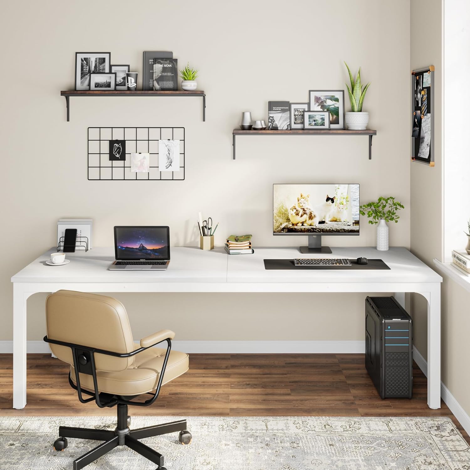 Doppel-Computertisch für 2 Personen - 200 cm