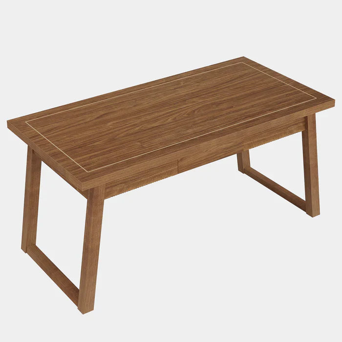 Computertisch 140 cm Mid-Century Modern mit Schublade