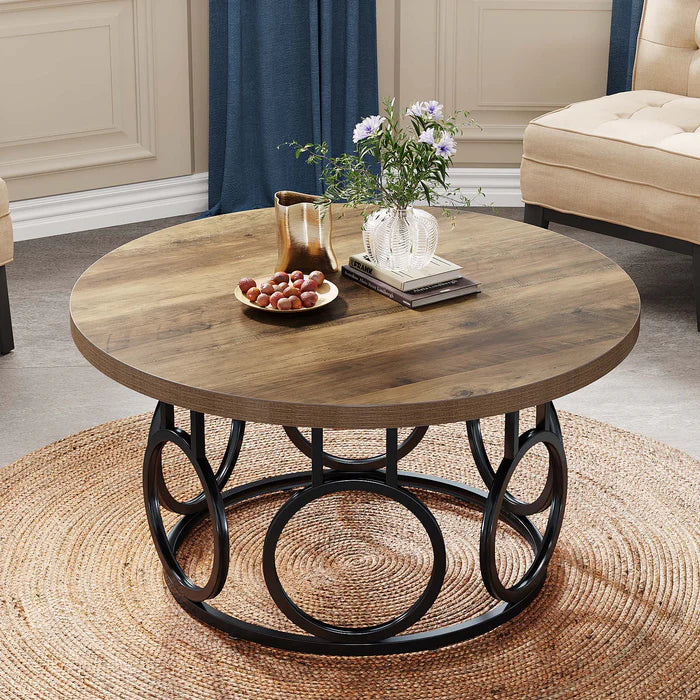 Runder Couchtisch Formaro im Landhausstil