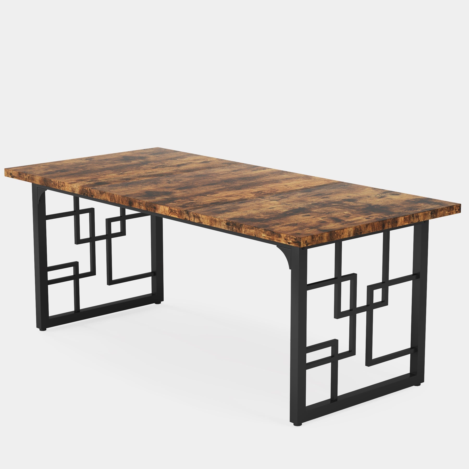 160 cm Schreibtisch im Industrial-Stil mit Metallbeinen