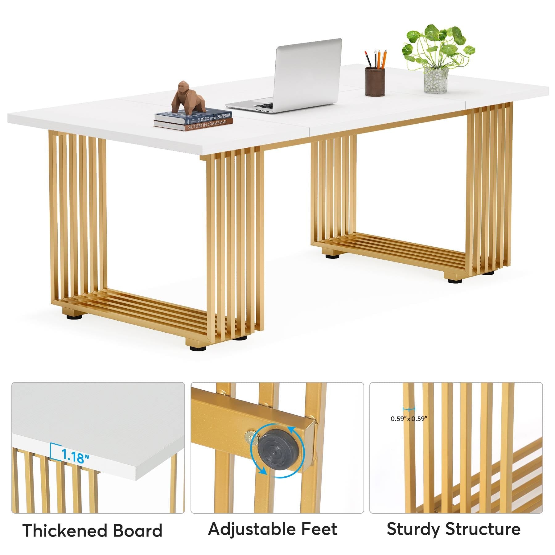 Elegantes Schreibtisch im modernen Stil, 180 cm