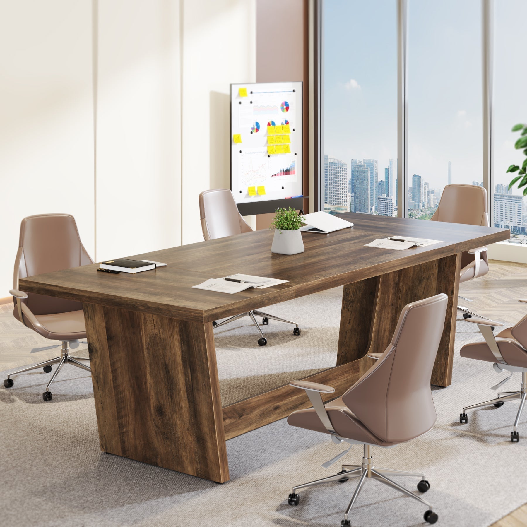 Holzschreibtisch 180 cm - Arbeits- und Computertisch