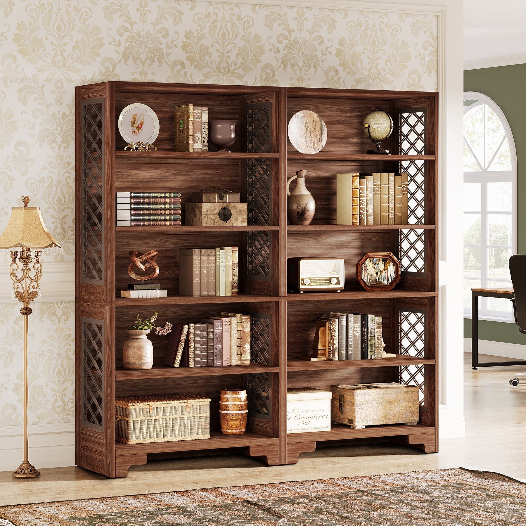 6-stöckiges MDF-Bücherregal