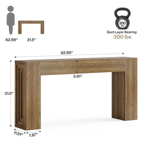 Rustikaler Konsolentisch 160 cm