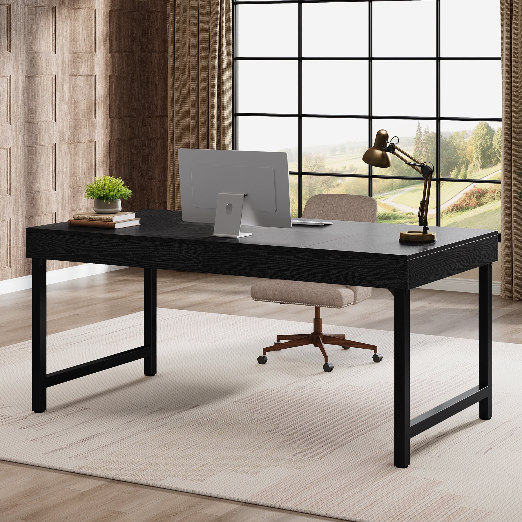 Computerschreibtisch 140 cm rustikales Design