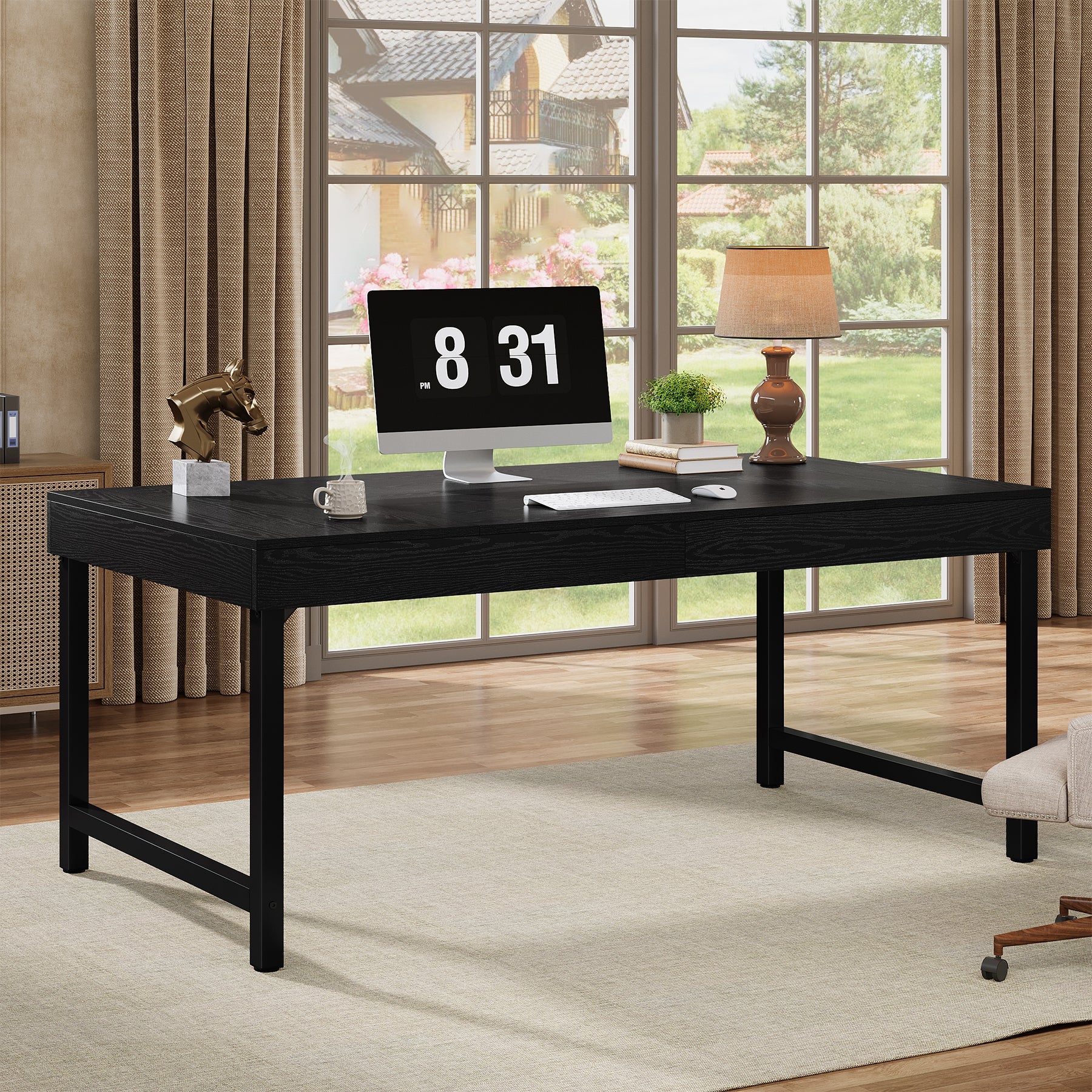 Computerschreibtisch 140 cm rustikales Design