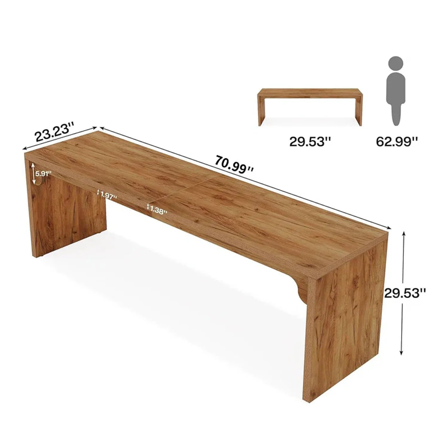 Computertisch 180 cm für zwei Personen