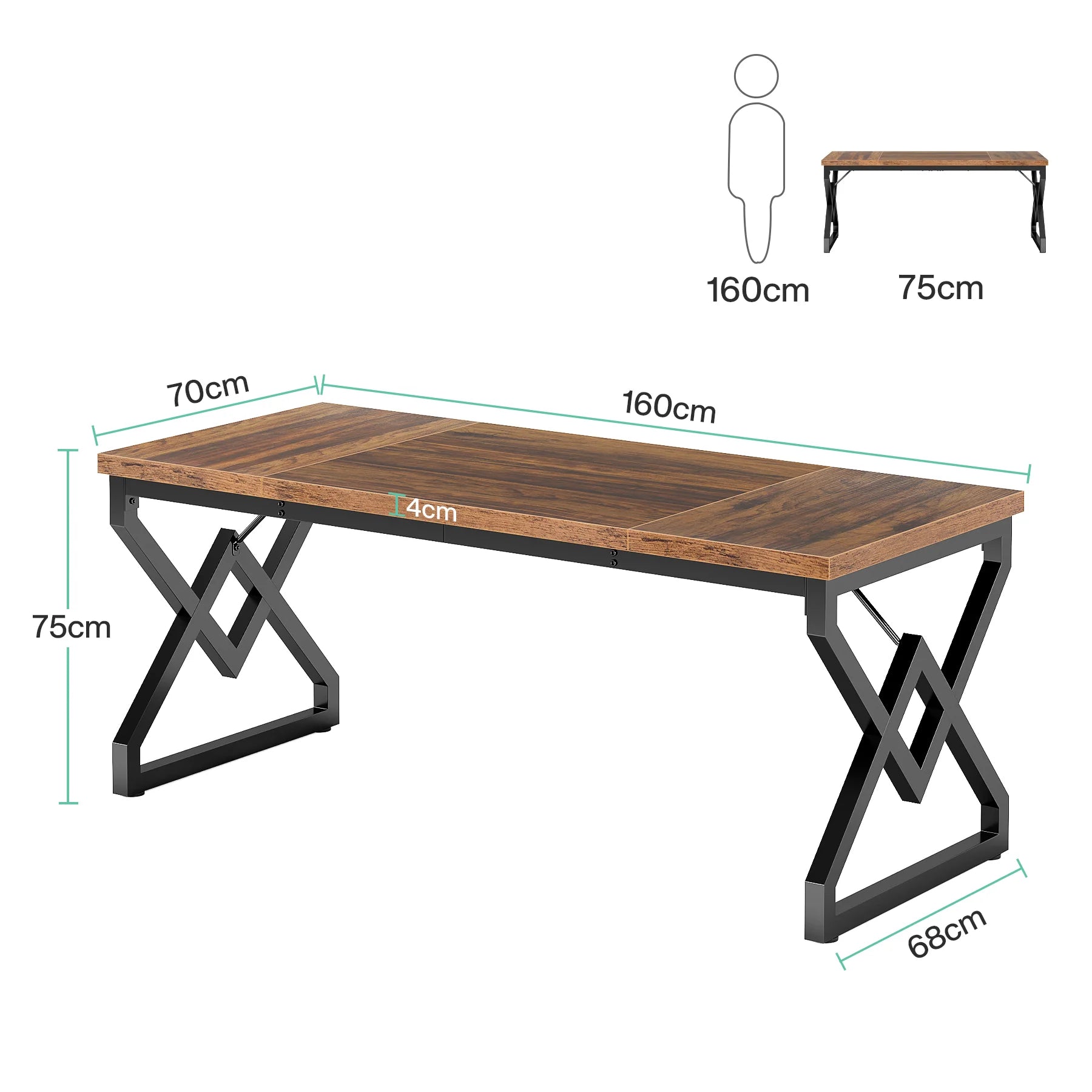 Schreibtisch 160 cm für das Homeoffice