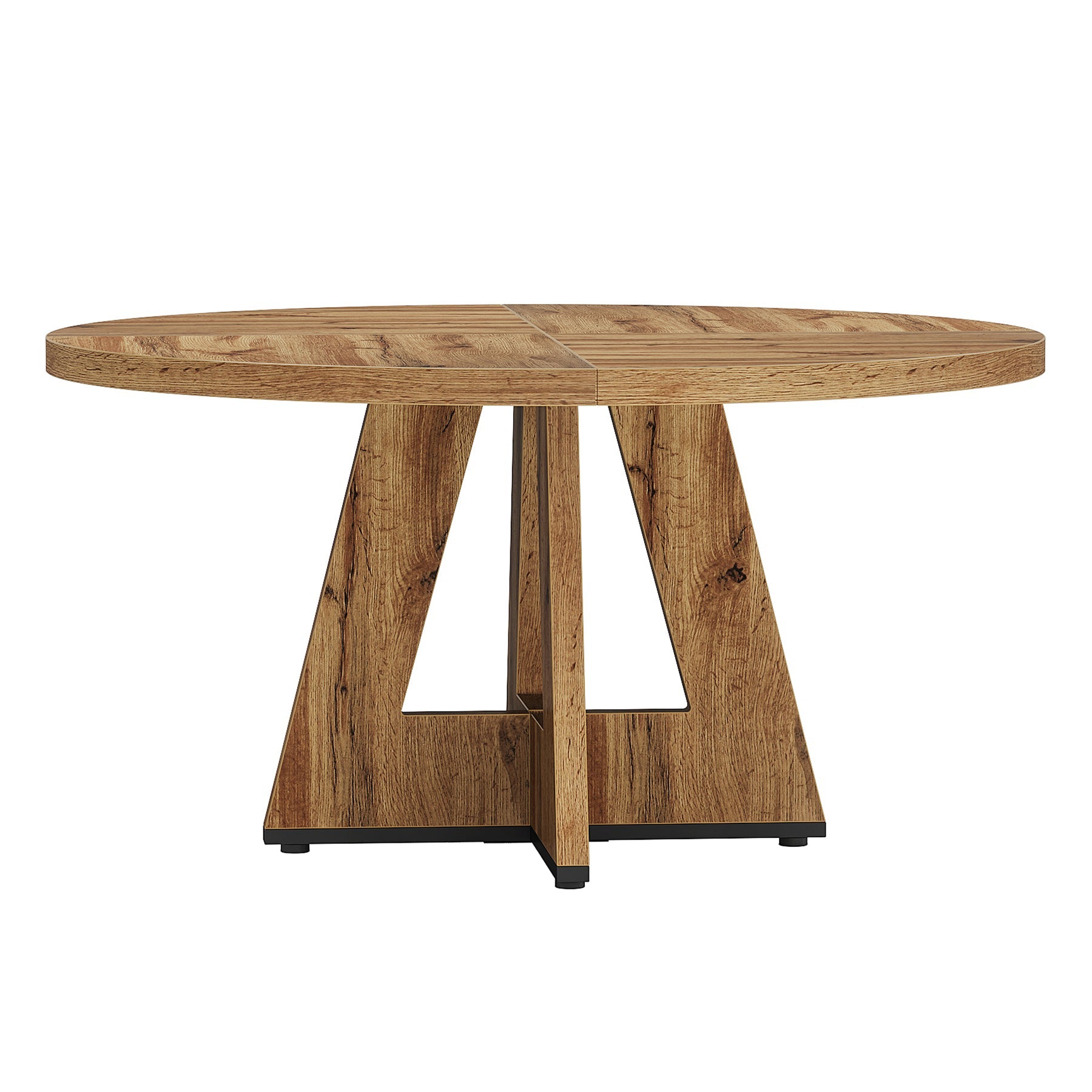 Runder Esstisch aus Holz für 4 Personen