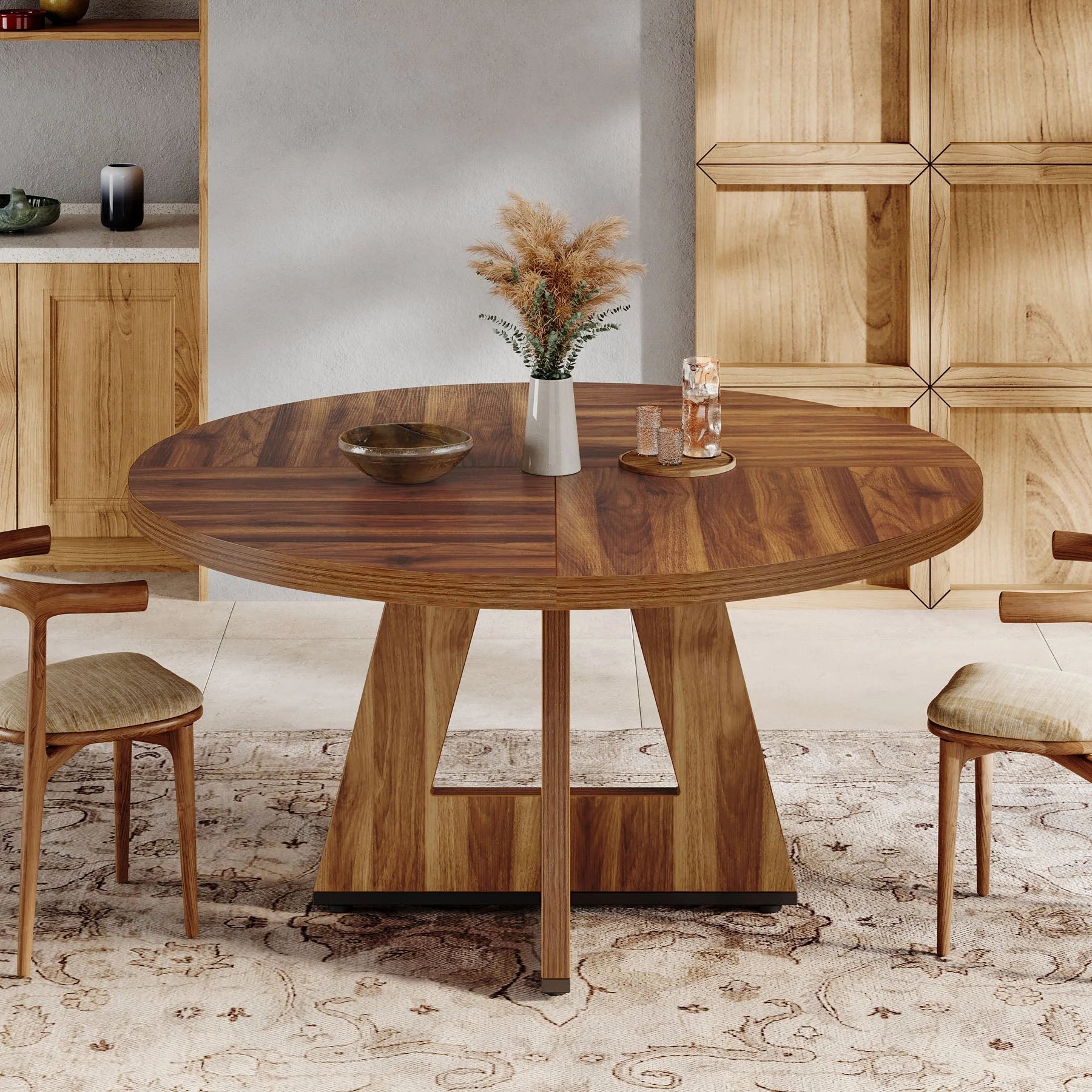 Runder Esstisch 120 cm im Farmhouse-Stil