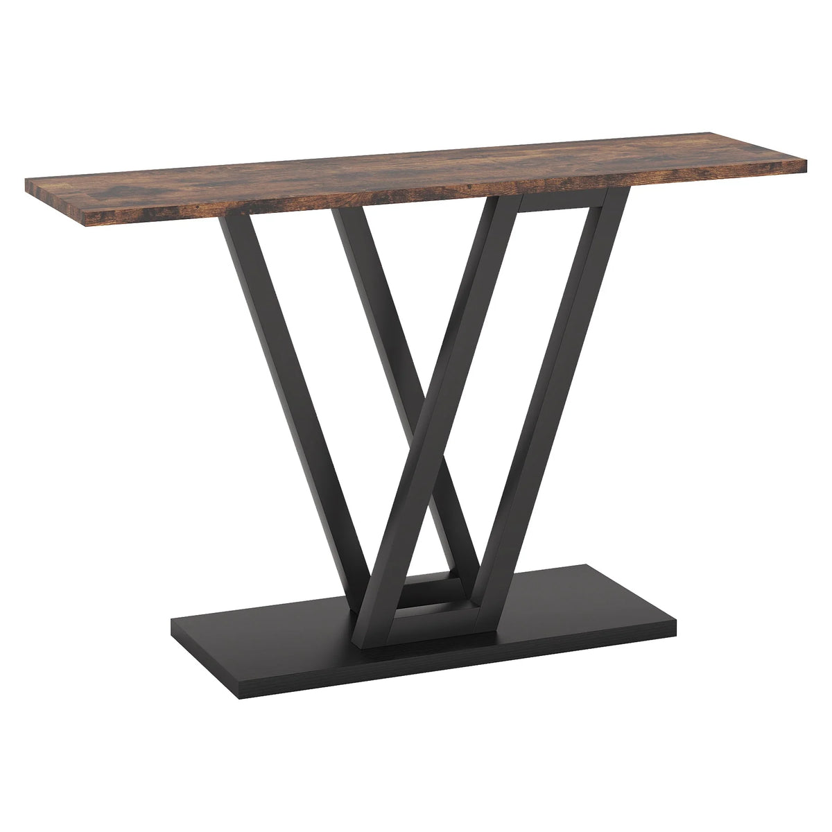 Industrieller Konsolentisch 110 cm mit stabilem Metallfuß