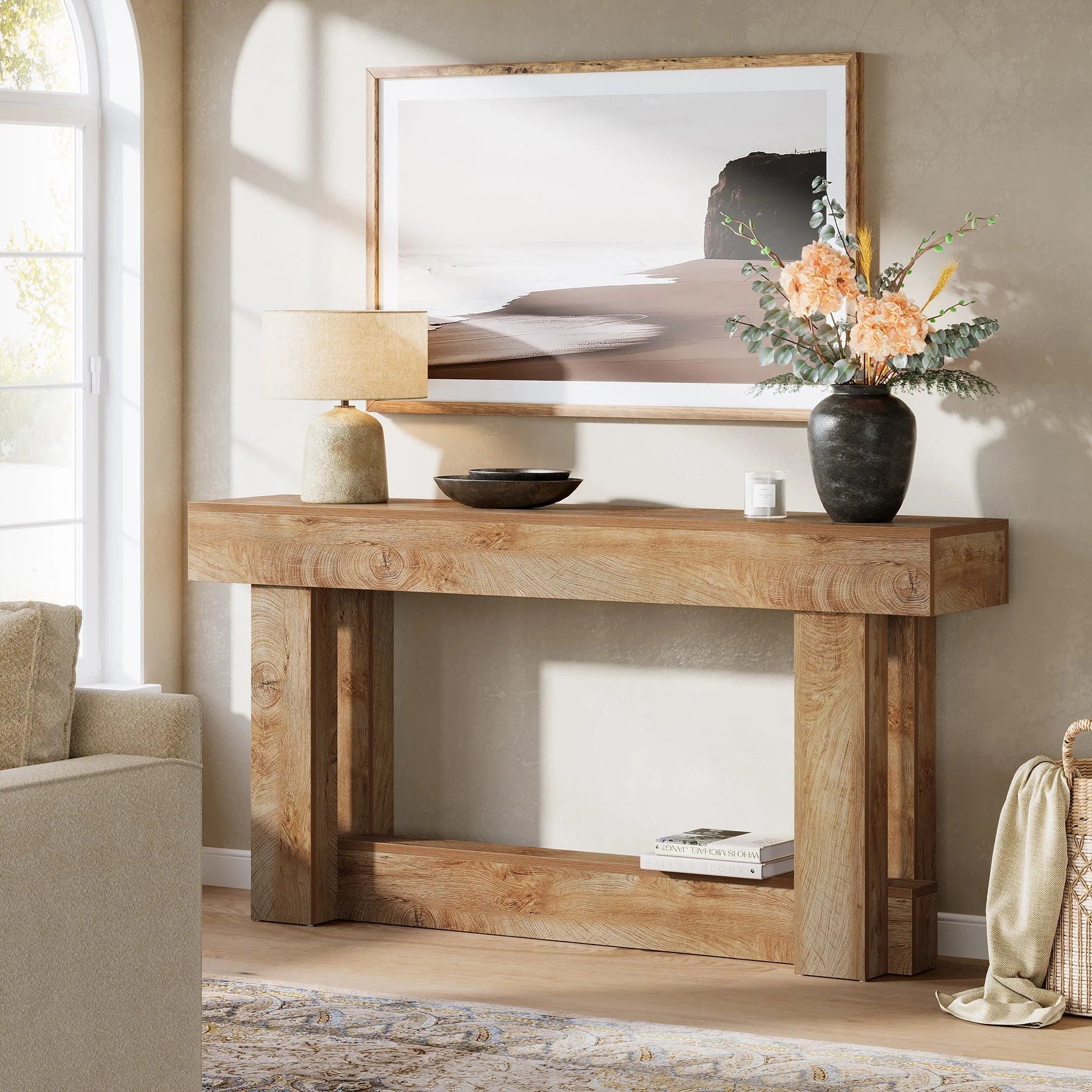 Konsolentisch aus Holz im Landhausstil