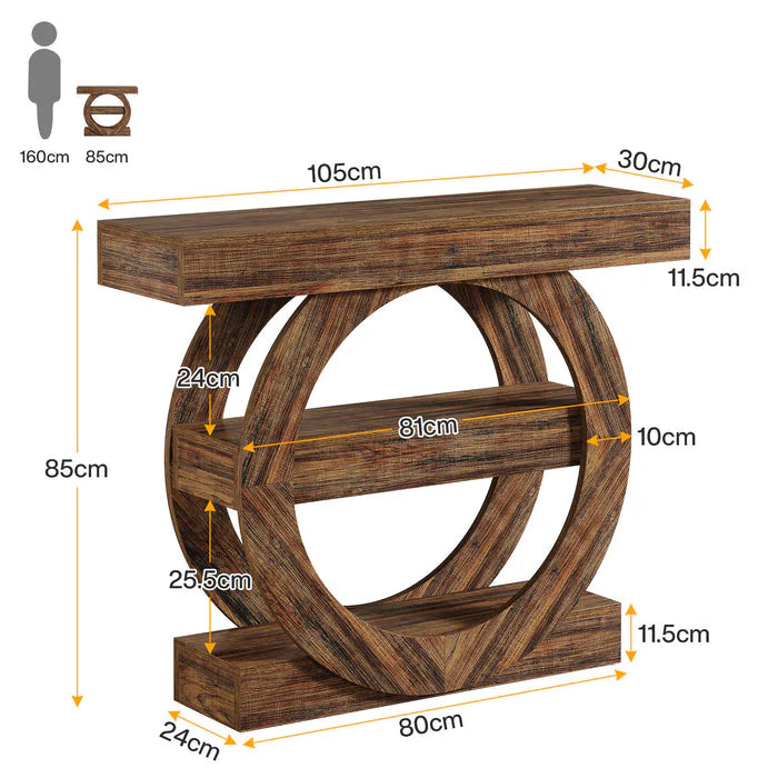 Konsole 105 cm dreistufig für den Flur