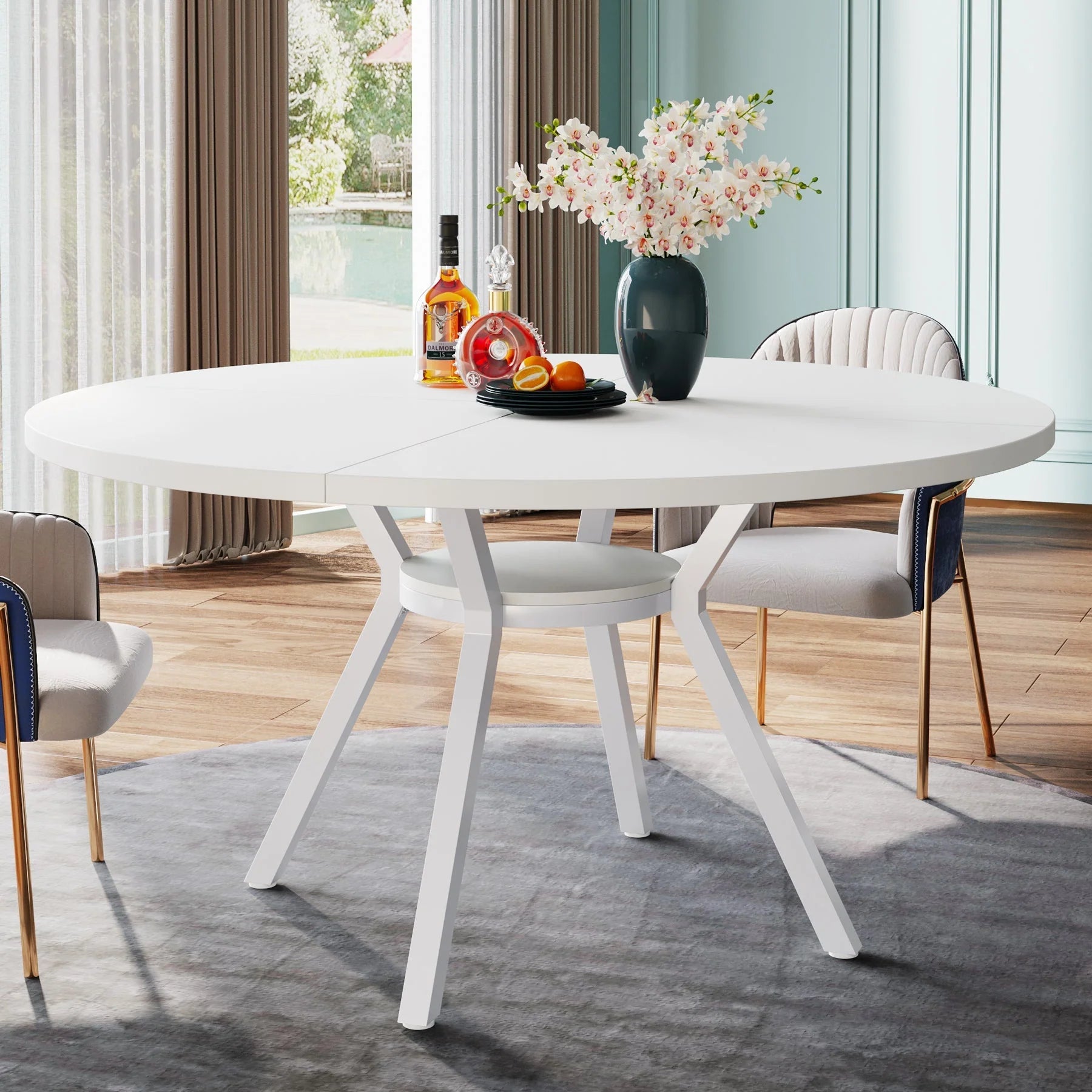 Runder Esstisch 120 cm für 4-6 Personen