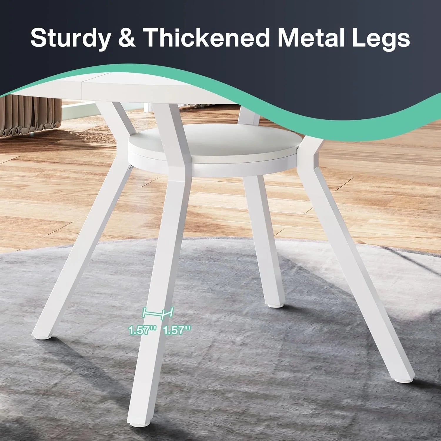 Runder Esstisch 120 cm für 4-6 Personen