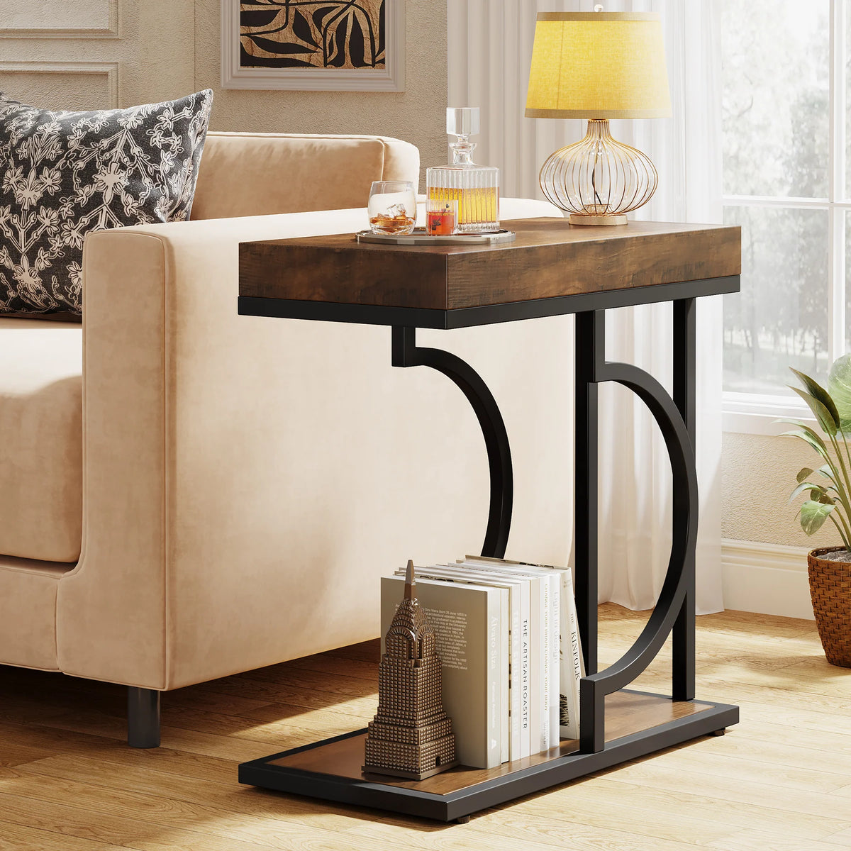 Beistelltisch C-förmig 60 cm