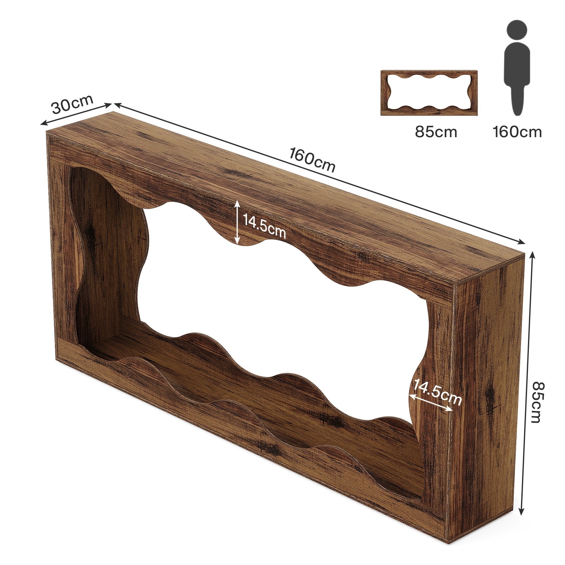 Konsolentisch aus Holz im Farmhouse-Stil