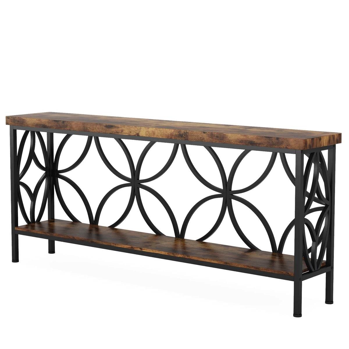 2-stufiger Konsolentisch, 160 cm, Industrie-Design