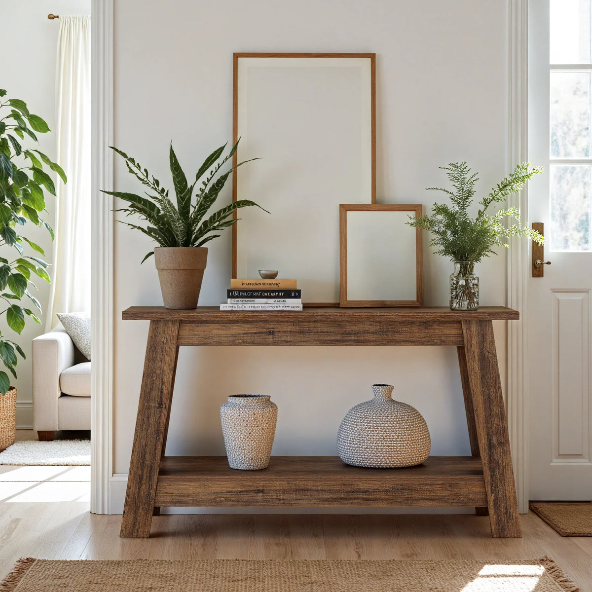 Konsole "Landhaus" 105 cm mit 2 Ablageflächen