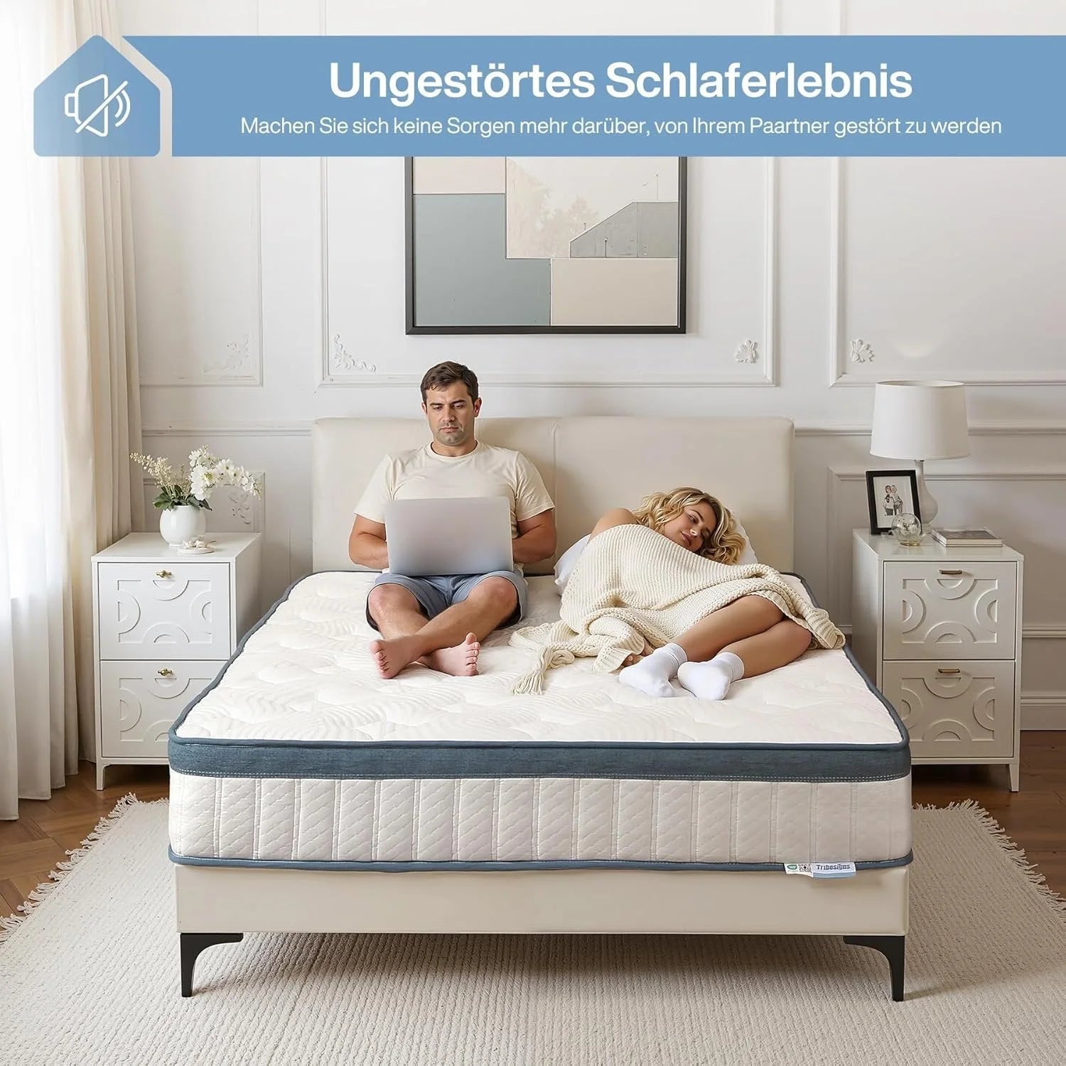 Orthopädische 7-Zonen-Taschenfederkernmatratze H3 mit Memory-Schaum