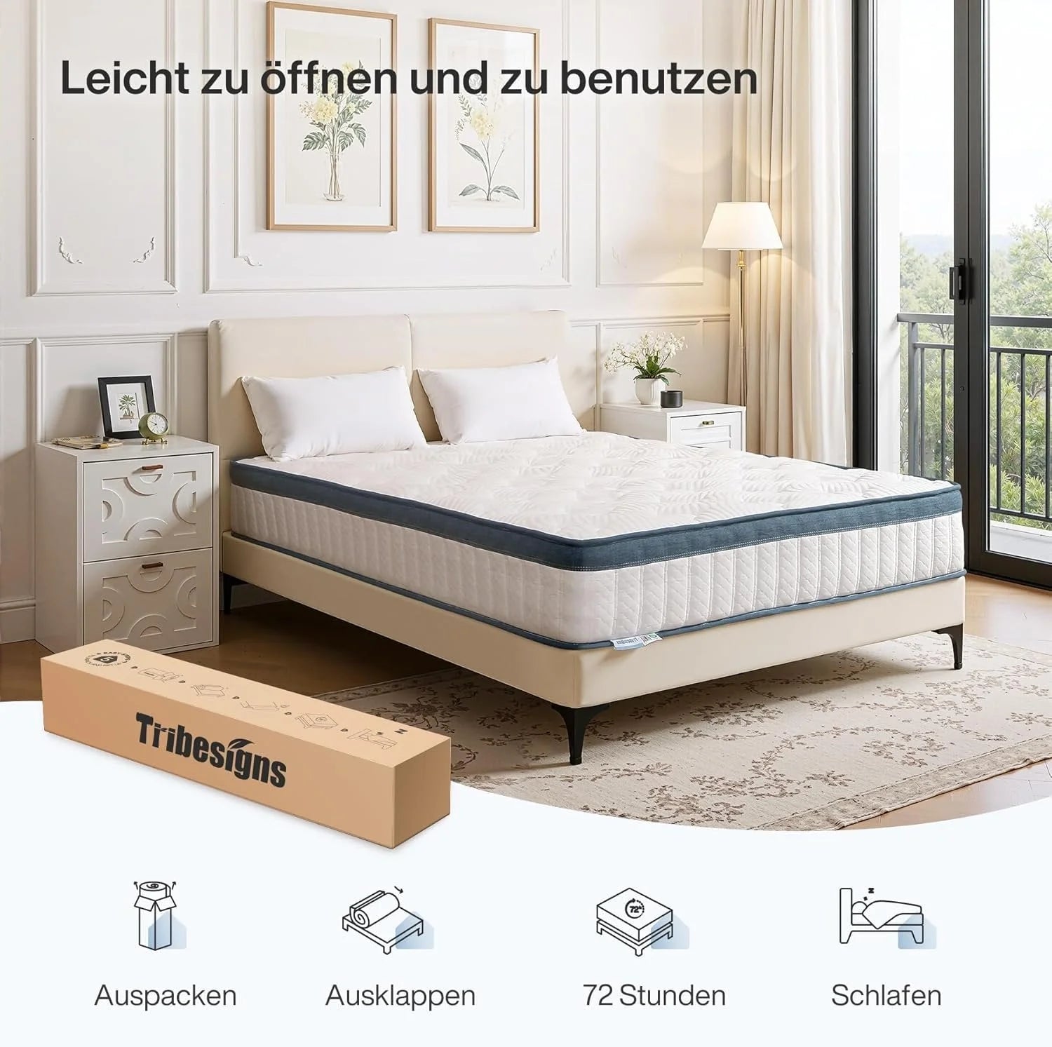 Orthopädische 7-Zonen-Taschenfederkernmatratze H3 mit Memory-Schaum