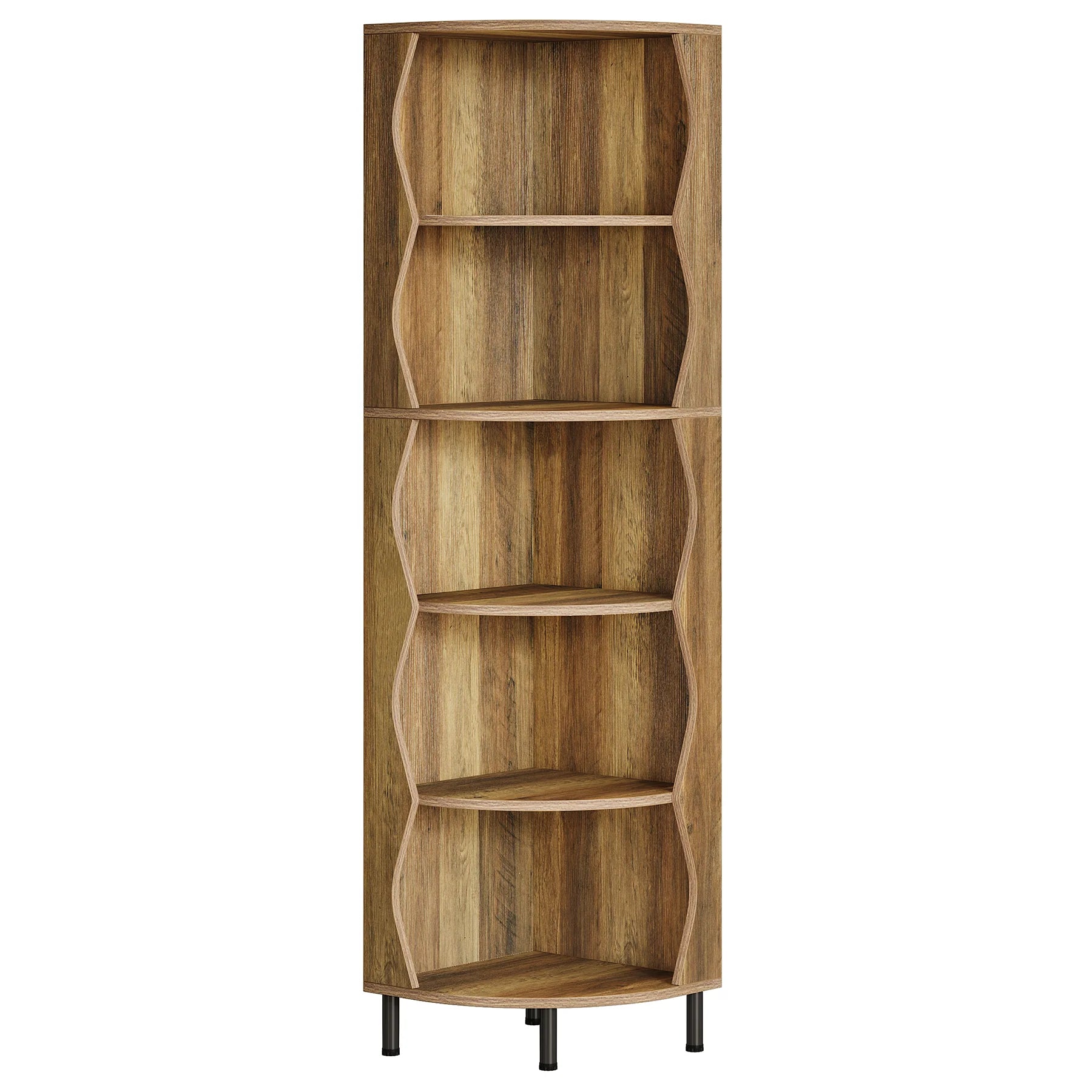 Fünfstöckiges Eckregal 182 cm