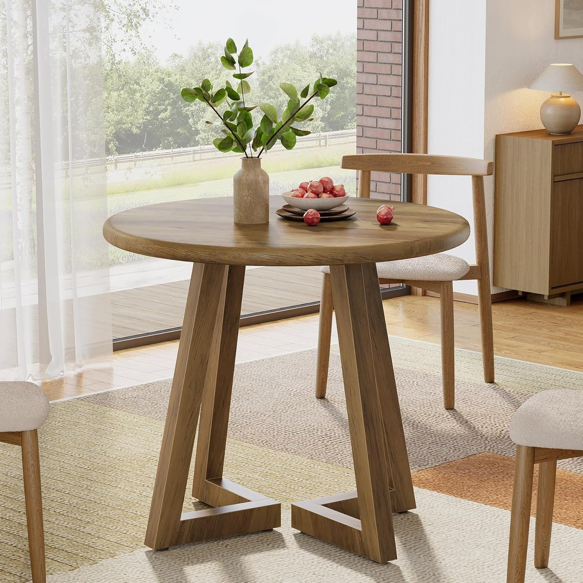 Kleiner runder Esstisch für 2-4 Personen 80 cm