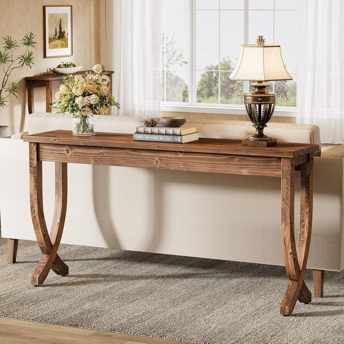 Konsole 160 cm aus Massivholz im Landhausstil