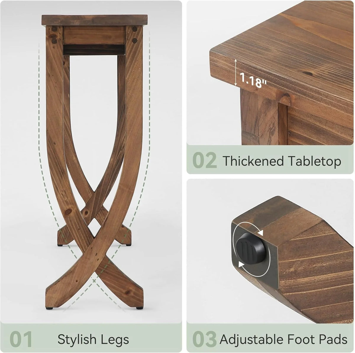 Konsole 160 cm aus Massivholz im Landhausstil