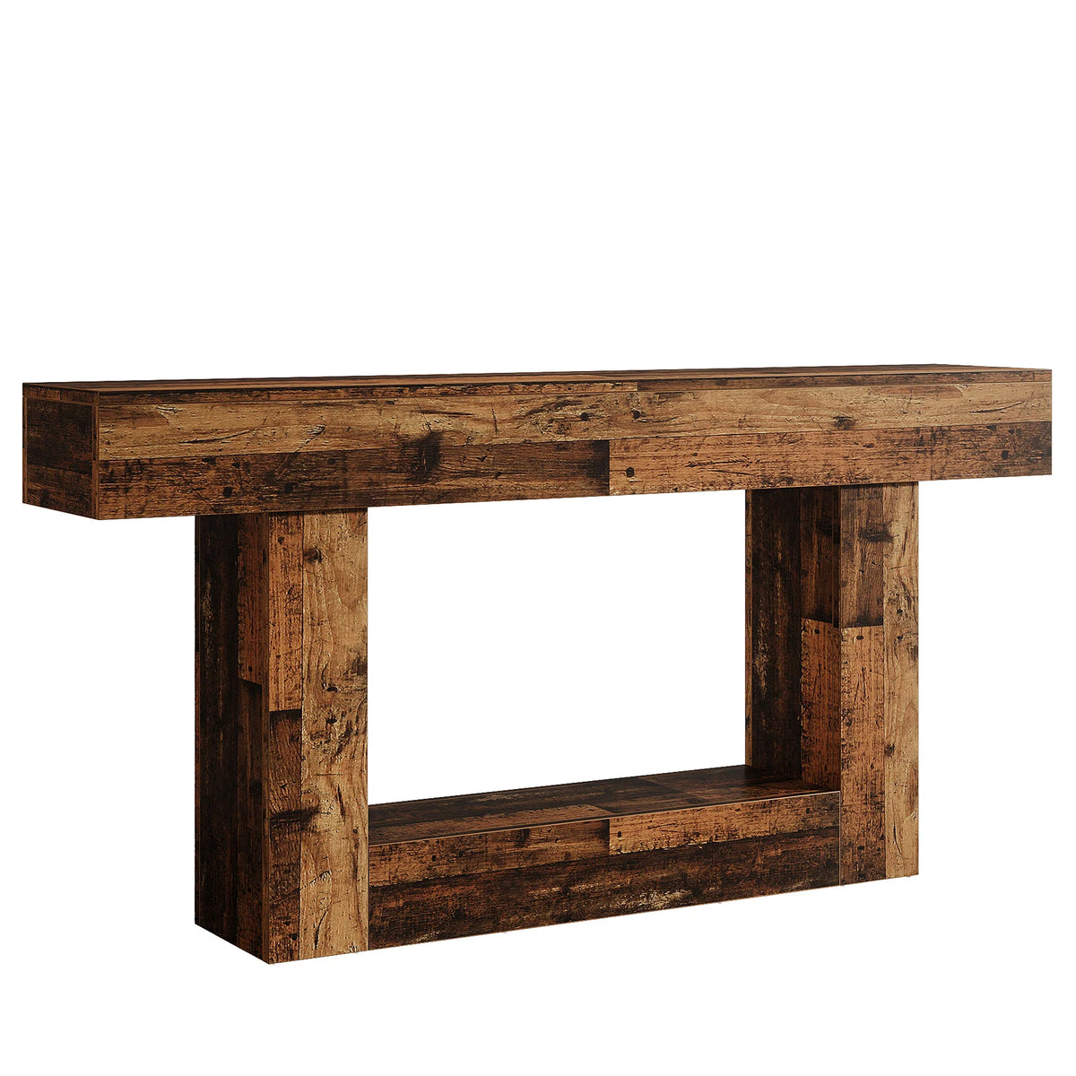 Rustikale Holzkonsole 160 cm im Landhausstil