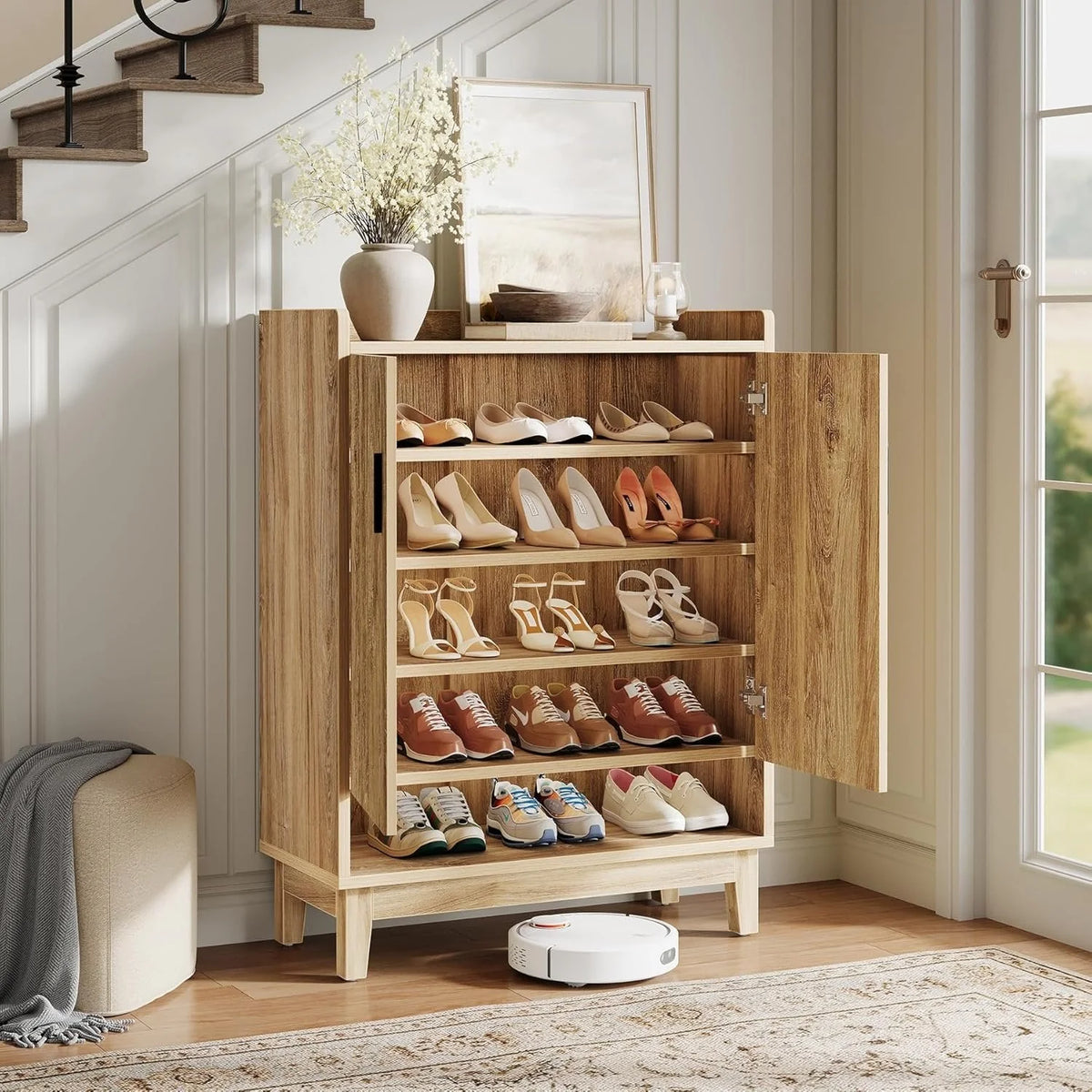 Schuhschrank mit Türen für 20 Paar