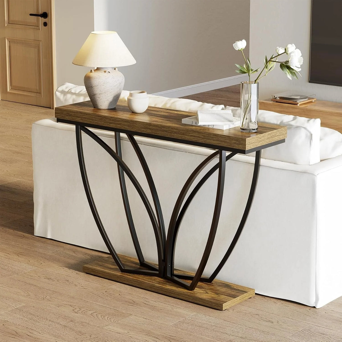 Industrielle Konsole 105 cm Braun Industrial