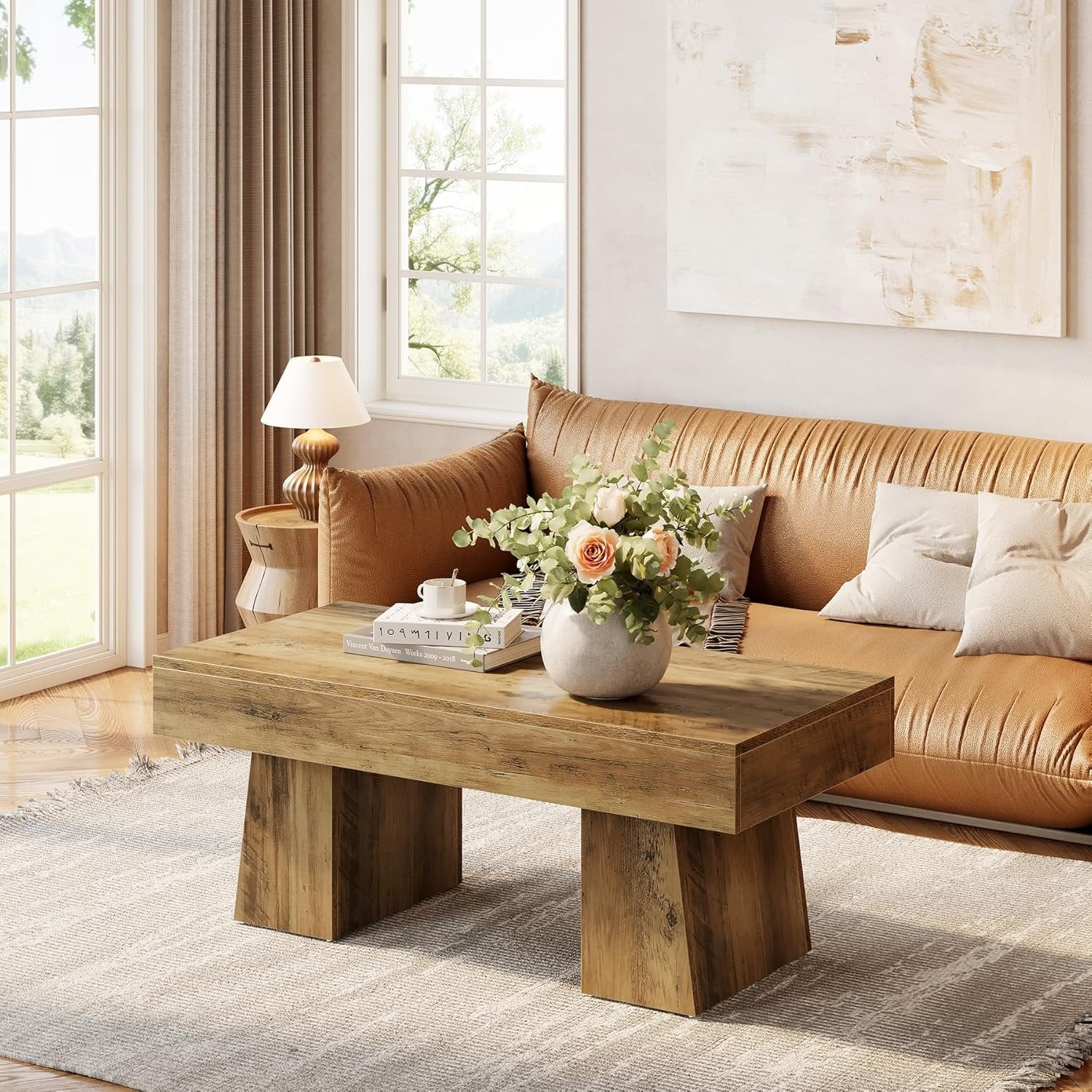 Couchtisch 120 cm rustikal braun