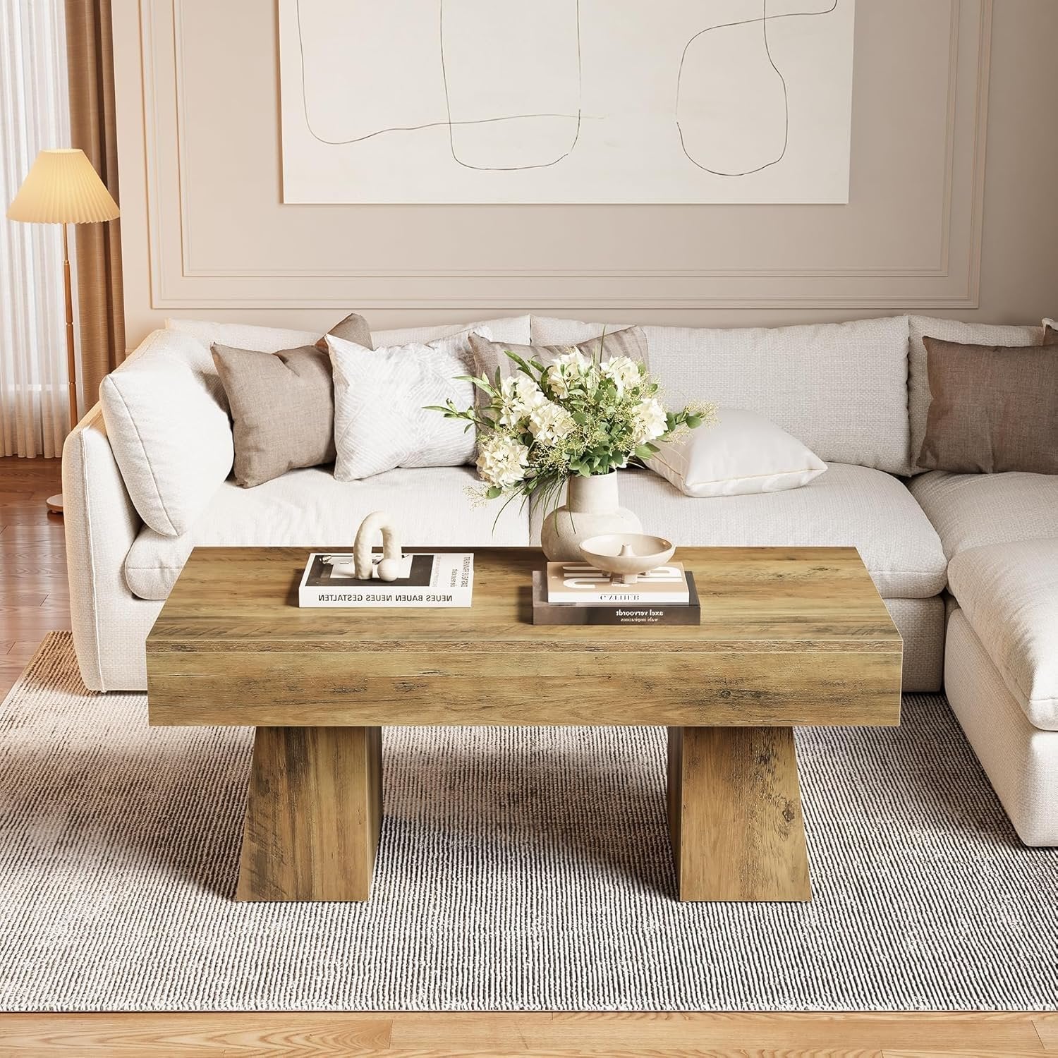 Couchtisch 120 cm rustikal braun